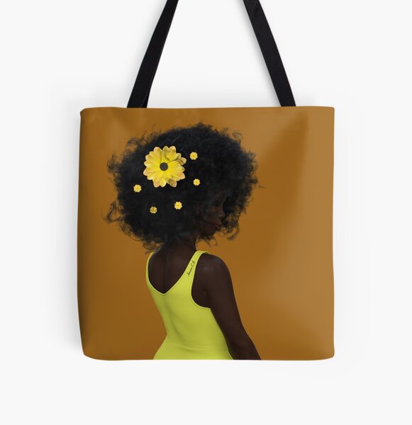 unrelaxed hair Naturally Fly lightweight Tote bag celebrating natural kinky 