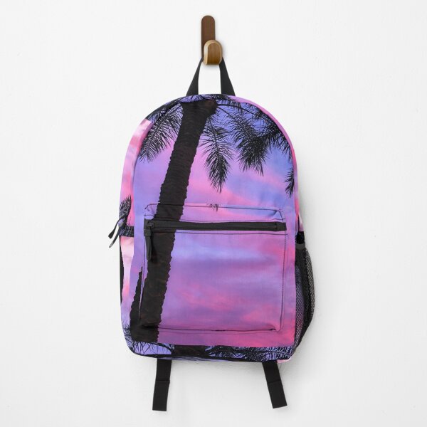 Item preview, Purple & Pink Cotton Candy Palm Tree Sunset  designed and sold by newburyboutique.