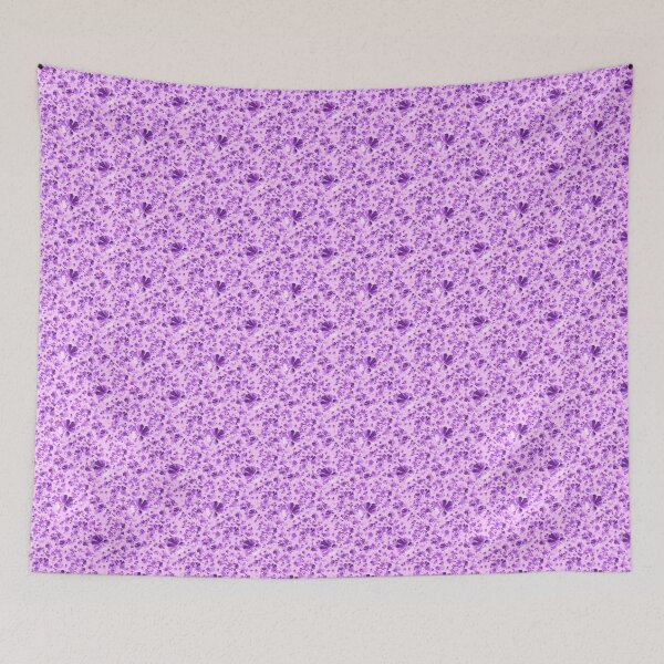 Item preview, Violet flowers on lilac 4 designed and sold by WzoryOzdobne.