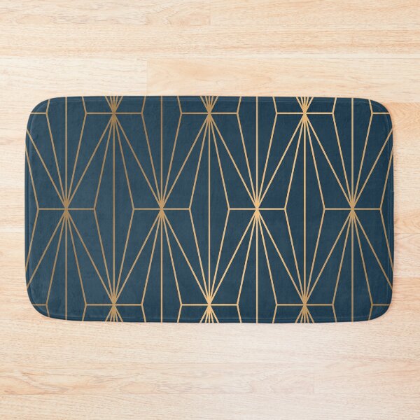 Item preview, Benjamin Moore Hidden Sapphire Geometric Gold Pattern designed and sold by Vic Torys ☆.