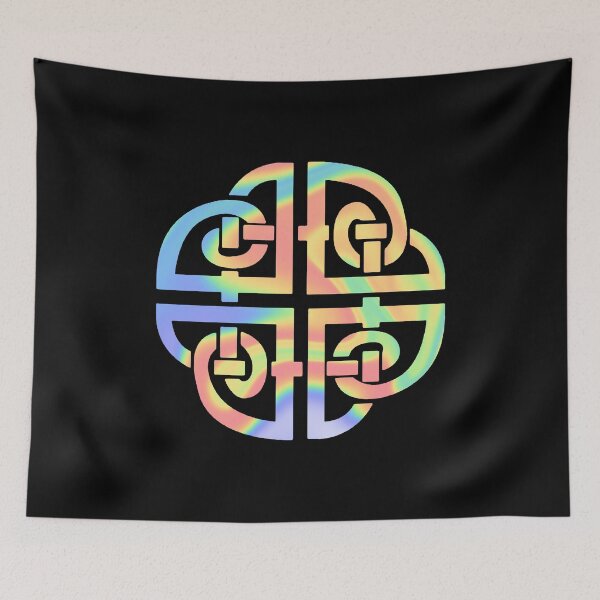 Item preview, Celtic Dara Knot 6 with black background designed and sold by NYXFN.