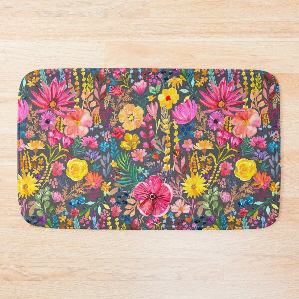 Item preview, Wildflowers on gray designed and sold by 3willows.