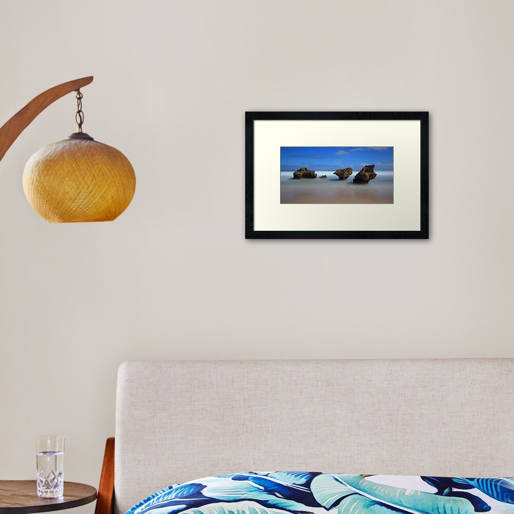 Montforts beach - Blairgowrie Framed Art Print
