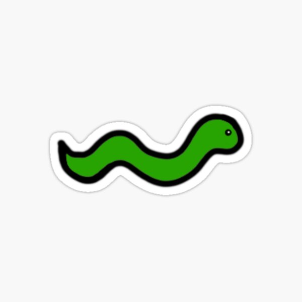 Colorful Worms Sticker Sheet  Abstract Snakes Stickers  Fun Whimsical Sticker Sheets