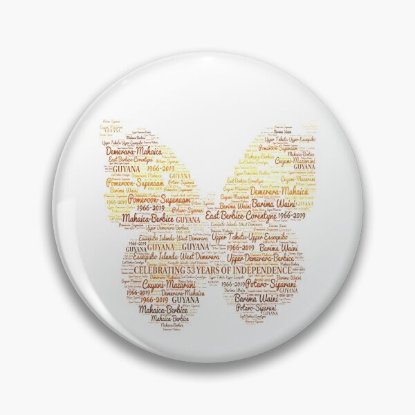 Item preview, Guyana Regions Independence Monarch Butterfly designed and sold by MimsTees.
