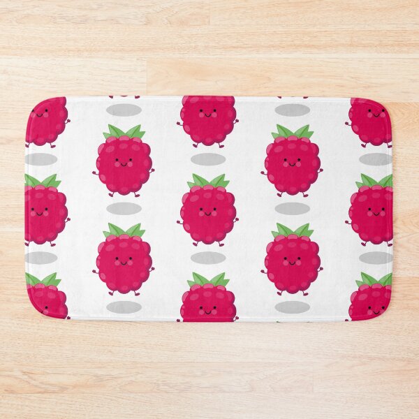 Item preview, Cute happy jumping red raspberry cartoon illustration designed and sold by FrogFactory.