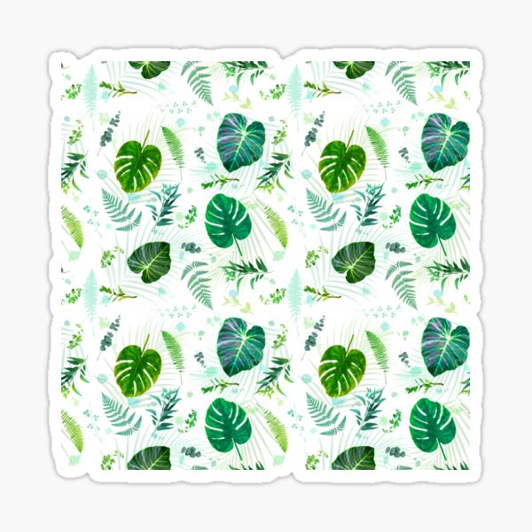 Tropical Plant Leaves - SM Sticker