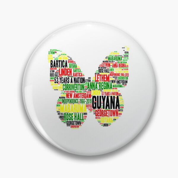 Item preview, Guyana Regions Independence Butterfly designed and sold by MimsTees.