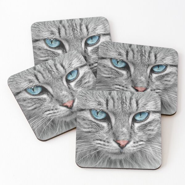 Item preview, Gray Cat Face designed and sold by Nerdy-Tees.