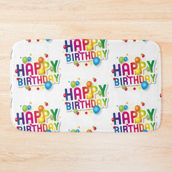 Item preview, Multicolored balloons and happy birthday greetings designed and sold by Bashar-Design.