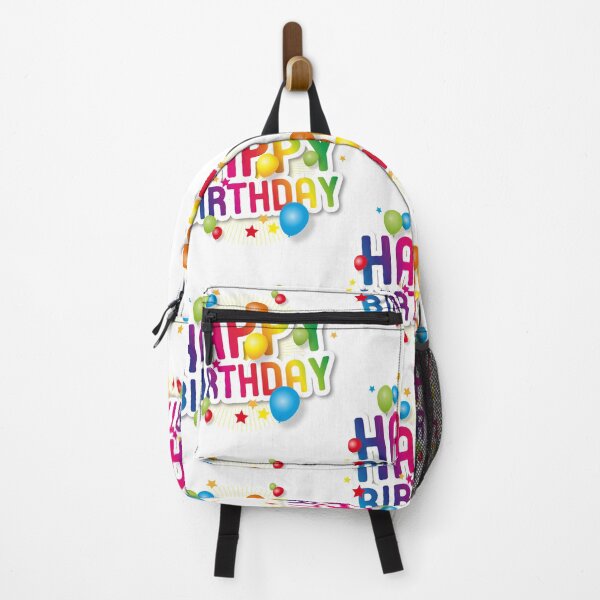 Item preview, Multicolored balloons and happy birthday greetings designed and sold by Bashar-Design.