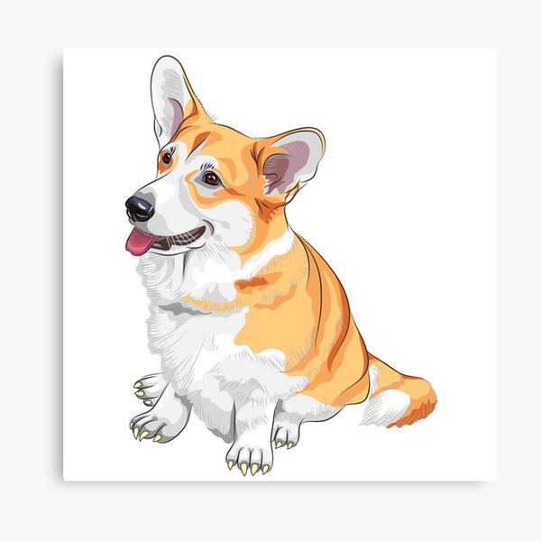 Queens Corgi Canvas Prints | Redbubble