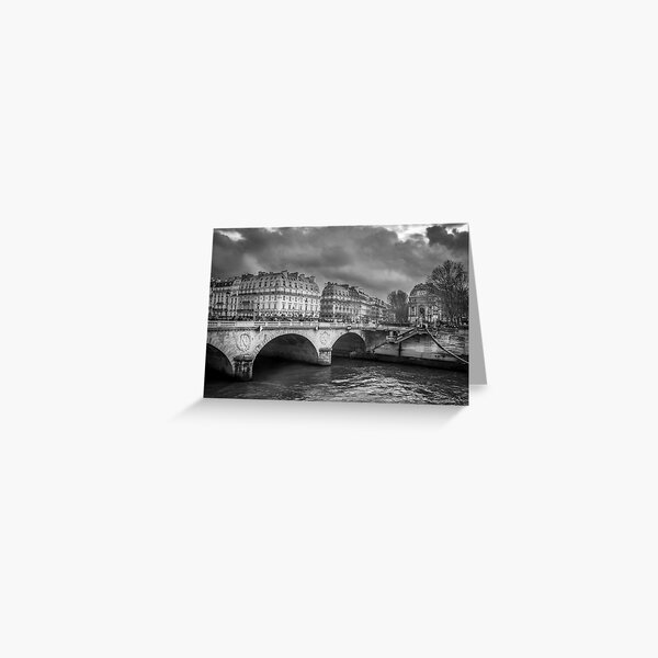 Paris Black and White Greeting Card