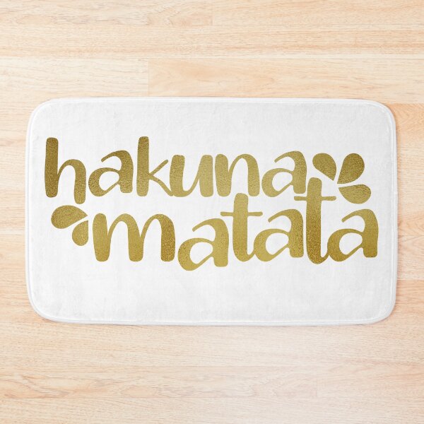 Item preview, Hakuna Matata Metallic Gold designed and sold by valentinavegasi.