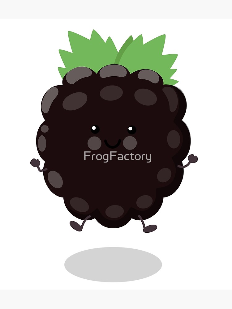How to draw Kawaii cute BLACKBERRY Fruit l Como desenhar Fruta AMORA fofa  Kawaii - Drawing to Draw 