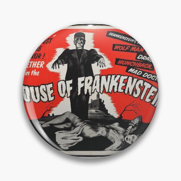 Item preview, House of Frankenstein Vintage Horror Movie Poster designed and sold by SouthSoundArts.