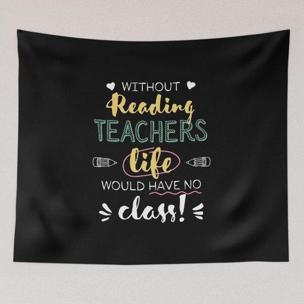 Item preview, Without Reading Teachers Gift Idea - Funny Quote - No Class designed and sold by betternotes.