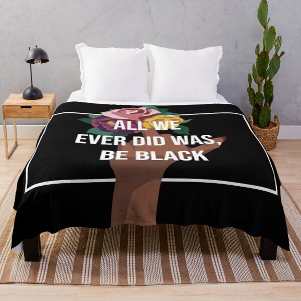 Item preview, All we ever did was, be black with middle finger flower illustration designed and sold by RIOGRAPHIC.