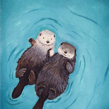 Vorschaubild zum Design Otterly Romantic - Die offiziellen Otter, die Hände halten von wguineapigsfly