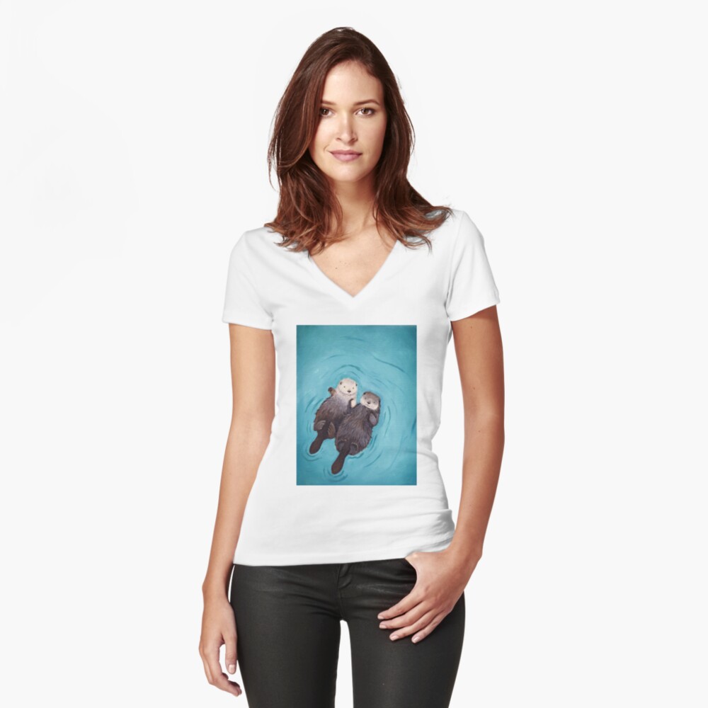 Artikel-Vorschau von Tailliertes T-Shirt mit V-Ausschnitt, designt und verkauft von wguineapigsfly.