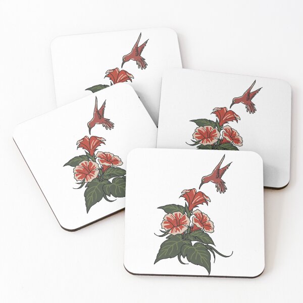 Item preview, Hummingbird with Flowers art designed and sold by lexlshop.