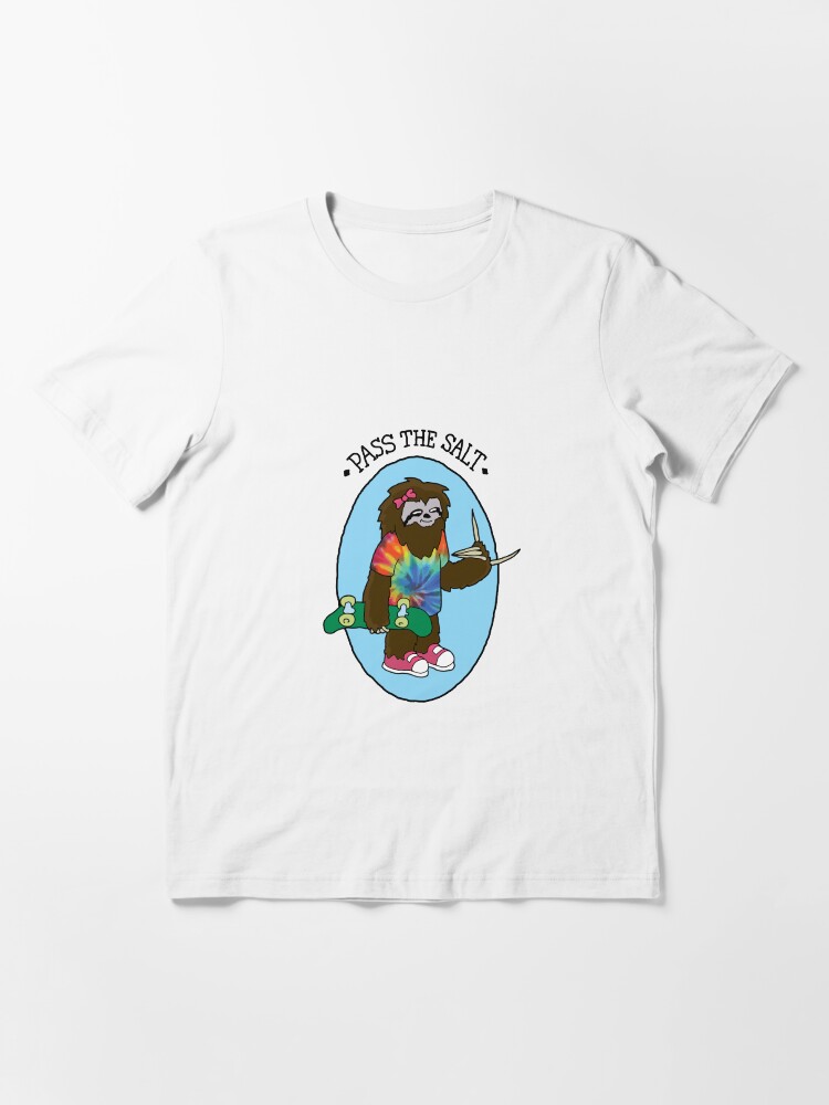 Alternate view of Pass The Salt - Stoner Sloth Essential T-Shirt