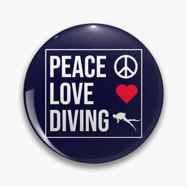 Item preview, Peace Love Diving designed and sold by CatArtStore.