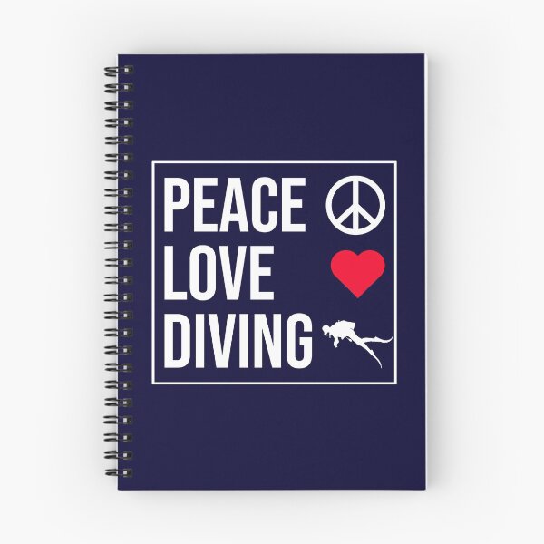 Item preview, Peace Love Diving designed and sold by CatArtStore.