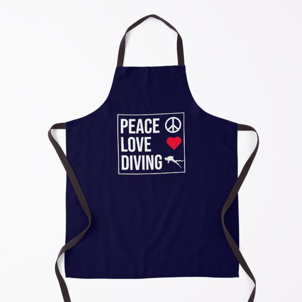 Item preview, Peace Love Diving designed and sold by CatArtStore.