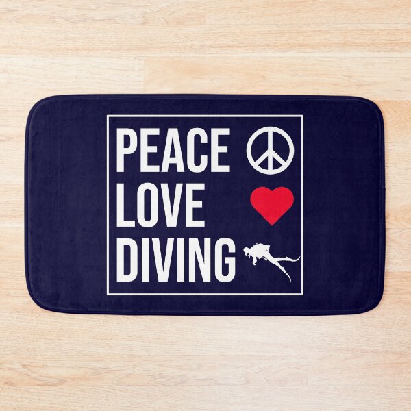 Item preview, Peace Love Diving designed and sold by CatArtStore.