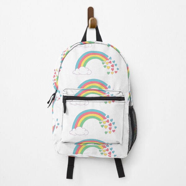 Artikelvorschau, Schmelzender Pastellregenbogen mit Herzen entworfen und verkauft von Shiny Plastic Rainbow.