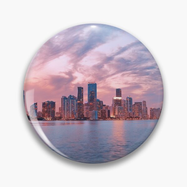 Item preview, Beautiful Miami Ocean Sunset City Skyline designed and sold by newburyboutique.