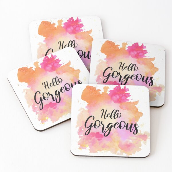 Item preview, Hello Gorgeous Watercolor Beauty designed and sold by Tiffany Bell.