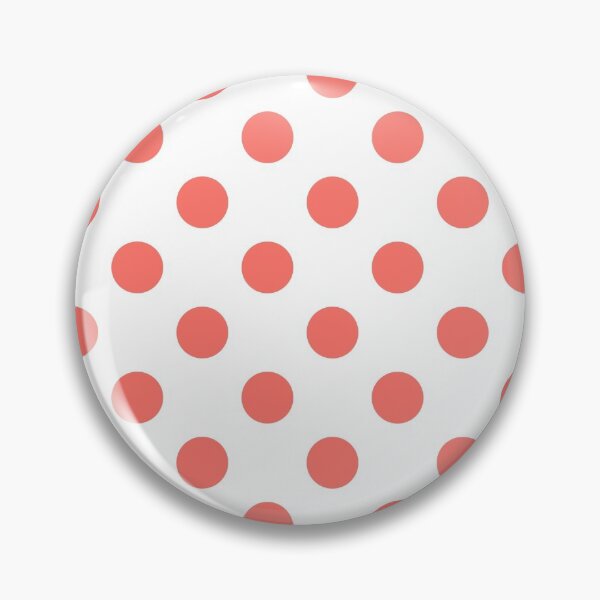 Item preview, Coral Polka Dots on White Background designed and sold by Bumblefuzzies.