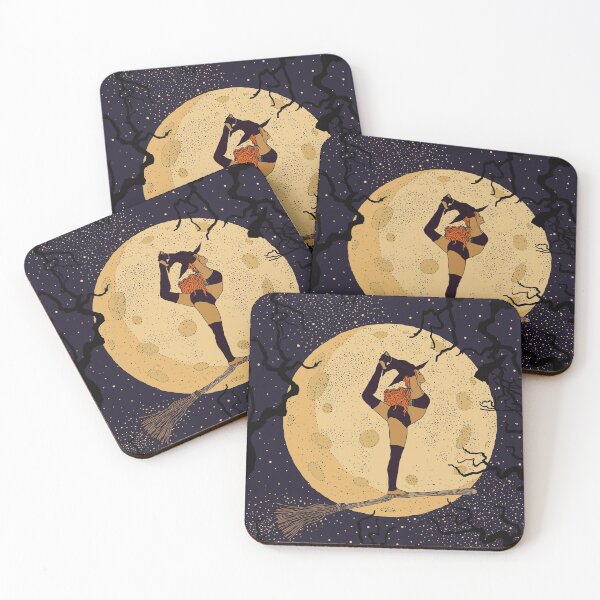 Item preview, Halloween Yoga Witch. Namaste Witches Moon Universe designed and sold by sierratruong.