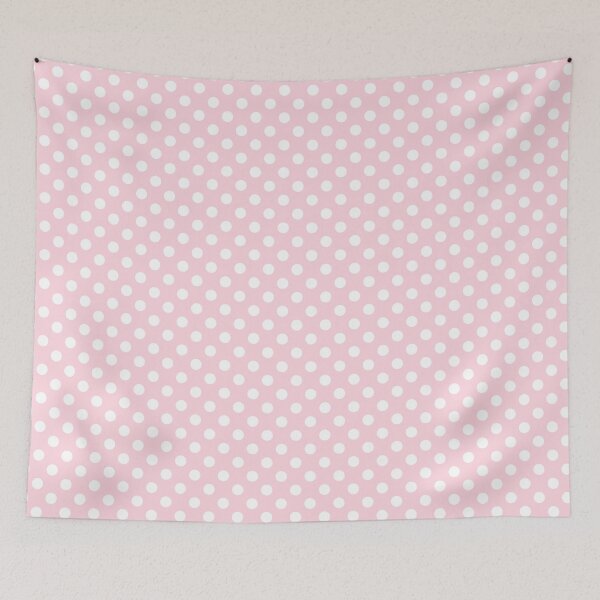 Item preview, White Polka Dots on Soft Pink Background designed and sold by Bumblefuzzies.