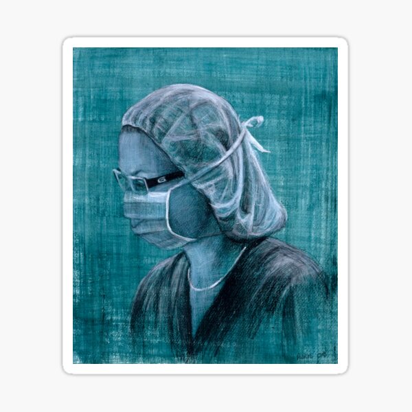 Item preview, Medical Rep Lou - Drawing by Adelaide Artist Avril Thomas - South Australian Artist designed and sold by AvrilThomasart.