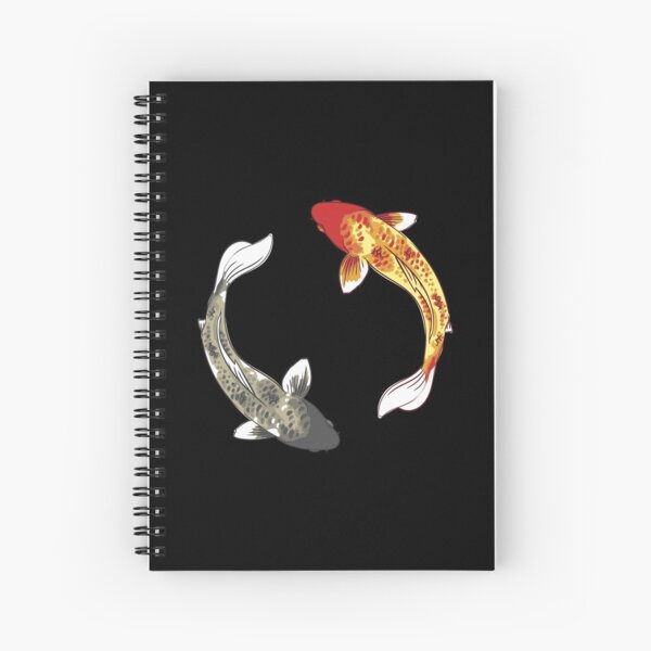 Koi Fisch - Yin Yang Spiralblock