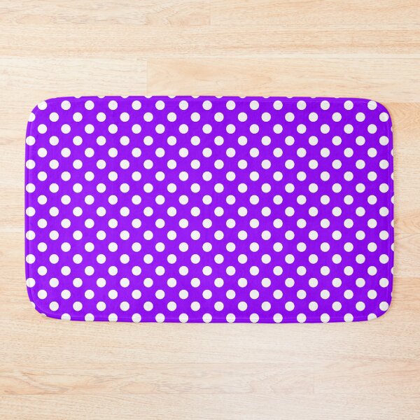 Item preview, White Polka Dots on Purple Background designed and sold by Bumblefuzzies.