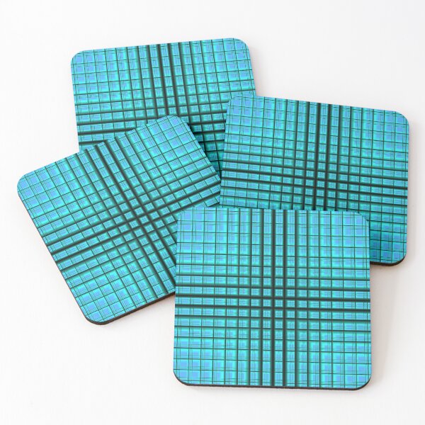 Item preview, Sapphire Cross - Digital Abstract Art 3d Cube Grid Pattern designed and sold by Dator-Abstracts.