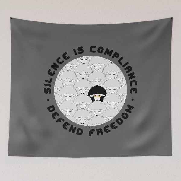 Item preview, Silence is Compliance - Defend Freedom designed and sold by TrutherIndex.