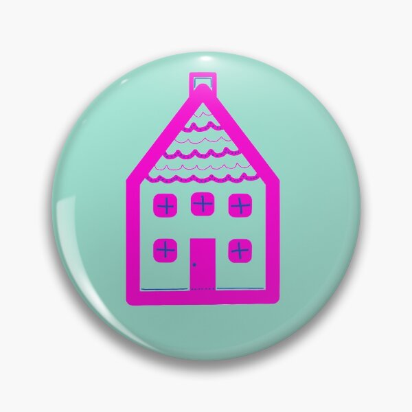Item preview, Pink House with Blue Details designed and sold by Teaching-Dos.