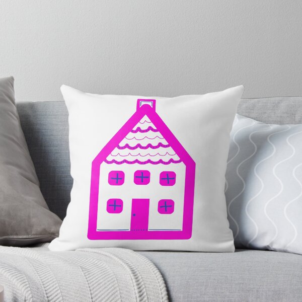 Item preview, Pink House with Blue Details designed and sold by Teaching-Dos.