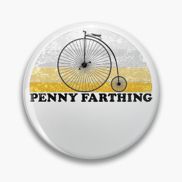 Item preview, Penny Farthing High Wheel Bicycle Vintage Colors designed and sold by wanderingfools.