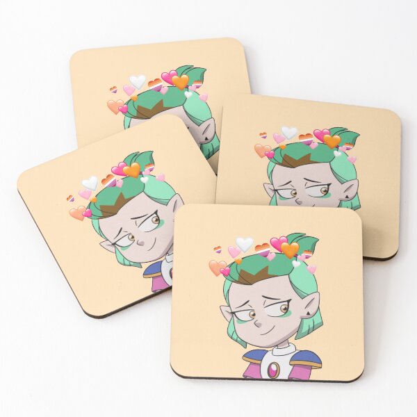 Item preview, amity blight grudgby the owl house with lesbian hearts designed and sold by Diygurugirl.