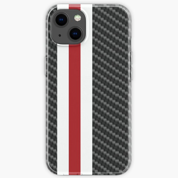 Kohlefaser McLaren Marlboro Racing Lines iPhone Flexible Hülle