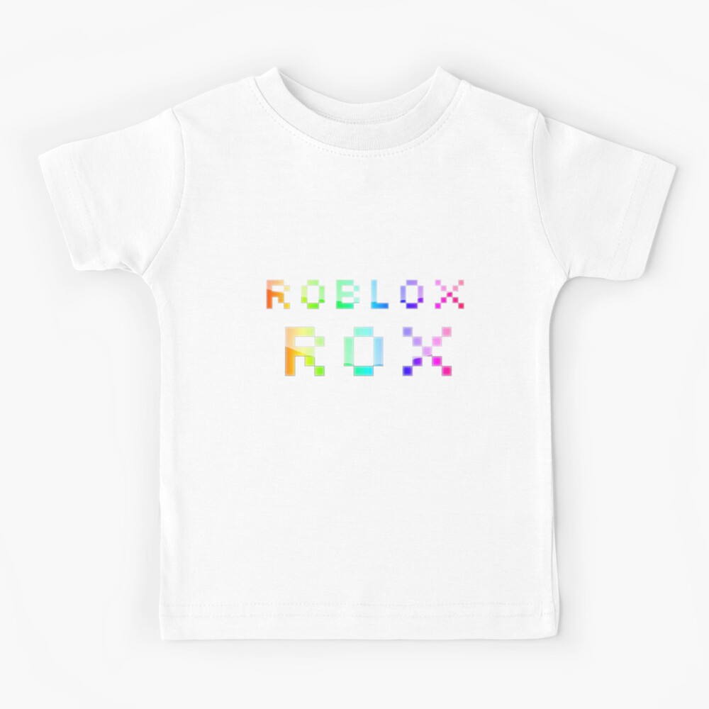 Rainbow Roblox Rox Kids Pullover Hoodie By Robloxrox Redbubble - rainbow t shirt roblox