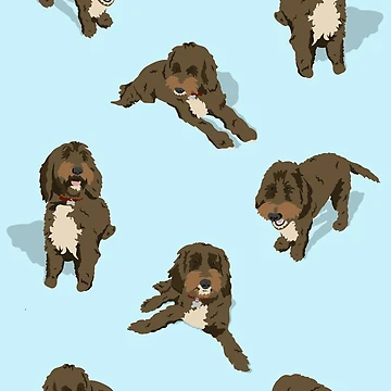 Artwork thumbnail, Cockapoo Pattern by Tilly Scribbles