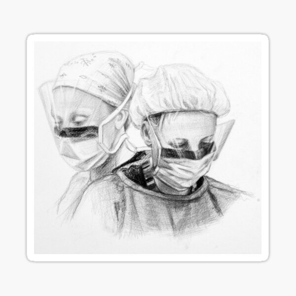 Aperçu de l'œuvre Duo dynamique - Dessin d'Avril Thomas - Artiste d'Adélaïde créée et vendue par AvrilThomasart.