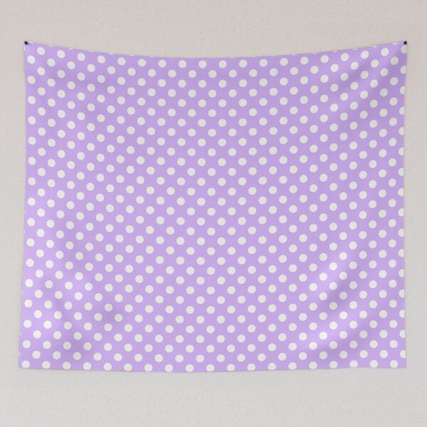 Item preview, White Polka Dots on Light Purple Background designed and sold by Bumblefuzzies.
